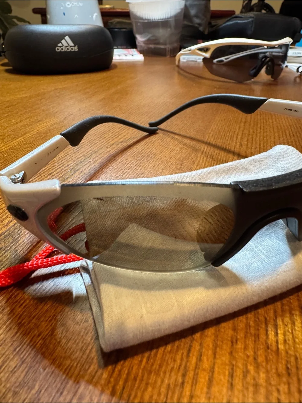 Y2K Polo Sport Polarized Sunglasses - Black and Silver